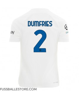 Günstige Inter Milan Denzel Dumfries #2 Auswärtstrikot 2023-24 Kurzarm